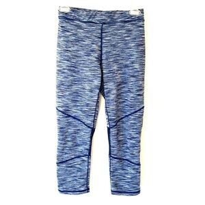 D: KYODAN Heathered Blue Crops/Body workout pants Sz Small